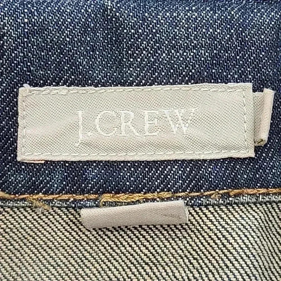 J. Crew Denim Jacket Medium Blue Vintage Wash Denim Jean Jacket Small - Picture 10 of 13